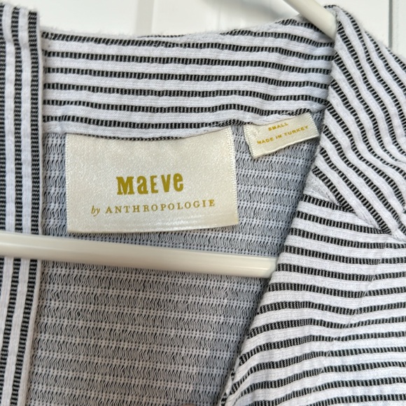 Maeve Anthropologie Striped Midi Beach Dress with Pockets! - Picture 3 of 8